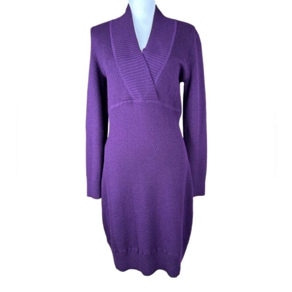 ATHLETA V-Neck Long Sleeve Sweater Dress, No Pockets, Not Lined, Size M. - Picture 2 of 11